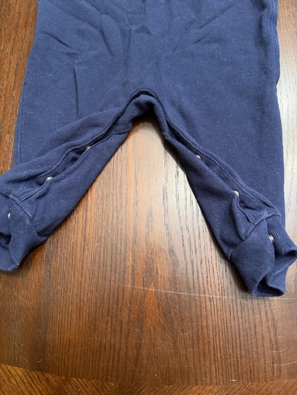 Ralph Lauren Baby Boy Hooded Romper Coverall Polo Logo Blue 9M
